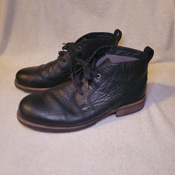 UGG Brompton 1008087 Mens Black Oxford Chukka Mid Leather Boots US 10.5 - Picture 2 of 9